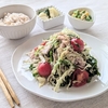 【バランスごはん】『キャベツと大葉の豚しゃぶ胡麻サラダ』美肌レシピでお肌を整える