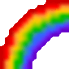 八月に入って虹