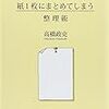 通勤電車で読む『すべての仕事を紙1枚にまとめてしまう整理術』。