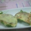 ピーマンの肉詰めチーズ焼きとカレースープBYＭさん
