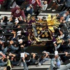 5月12日（日）日陰ルート作成、元三島神社の祭の神輿、チキンソテー、黒部ダム