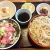 じんじゃ前更科（草加）ネギトロ丼定食〔重ねせいろ・冷〕