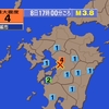 夜だるま地震情報／最大震度4