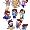 フリー素材　青いコンビニのおでん用イラストをつくったので使ってください。