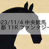 2023/11/4 中央競馬 京都 11R ファンタジーS
