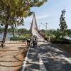 ブンノーンボン公園で子供とサイクリング