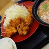 うまうま かつや から揚げ定食 と カツ丼 リアルタイム食いなり(^-^) とん汁 大に 変更