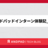 アンドパッドインターン体験記_浅田