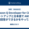 Amazon Q Developer for CLI のセットアップと日本語で AWS の質問回答ができるかをやってみる