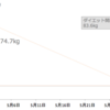 糖質制限4期目(93日目)：74.7kg