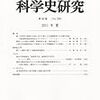 科学史研究第50巻、No. 258、2011年夏