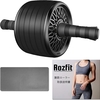 夏に向けて自宅で筋トレ Rozfit 腹筋ローラー マット付き 女性 初心者 トレーナー監修 静音がうれしい