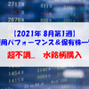 【株式】週間運用パフォーマンス＆保有株一覧（2021.8.6時点） 超不調...　水銘柄購入