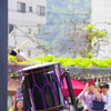 連休前のことリップ藤の花の広場と太鼓演奏