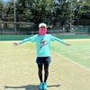 『テニスラケット＆ボール』ドライＴシャツシリーズを可愛い女の子が着てテニスしてくれています！