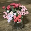 ミニチュアクレイフラワー制作中