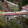 只見川第一橋梁を標準レンズで