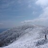 御池岳　春の淡雪　奥の平　　2010.03.27