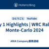 Day 1 Highlights | WRC Rallye Monte-Carlo 2024