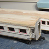 【1/80,16.5mm】復活つばめ制作「4&5」：スロ34/オロ40の制作(17)「床板加工と台車取り付け」