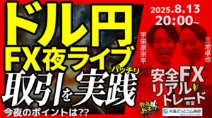 【FX】夜ライブ｜今夜の注目ポイントは??為替相場はどうなる??｜こつこつトルコリラ積立 2025/8/13 20:00 #外為ドキッ