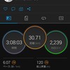 準夜の後AM3時より30.7kmJOG。増量期6日目。