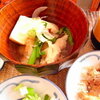 ０２２０お昼ごはん：湯豆腐鍋