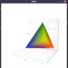 Julia Makie パッケージによるメッシュ( mesh )の描画(２)