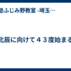 北辰に向けて４３度始まる