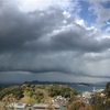 初冬の夏日からの嵐の気配