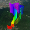 手作りGPSロガー　プラスβの3回目　　　「GoogleEarthの立体地図にルートを描画する」
