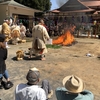 福王寺、春の火渡り大祭です。