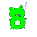 冬眠カエルの寝言