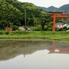 内日の田圃に水が入りました