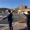 広田一衆議院議員と高知市百石町2丁目交差点にて演説