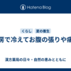 冷房で冷えてお腹の張りや痛み