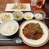 京成大久保の味四川で、麻婆茄子定食に飲み放題で2,000円の幸せセット