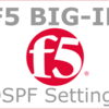 BIG-IPでOSPFを設定しダイナミックルーティングする