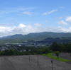 台風前の九六位山遠景