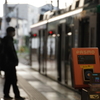 駅は夕暮れ『東急世田谷線三軒茶屋駅』ソール・ライター風