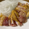 長谷かしわ専門店の鶏刺し/いちき串木野市