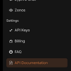 ZyphraのZonosのAPIに関して調べる