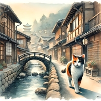 三毛猫の散歩道