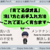 【育てるタオルの洗い方】「正しく育てるには？」「メンテナンス方法は？」を解決