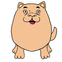 かわいいポメラニアン のイラスト