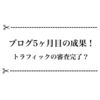 ブログ運営5ヶ月目！ トラフィックの審査が早めに終わってた件