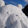 十日町雪祭りフィナーレはさよなら雪像