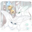 モスノウと蝶舞の雪原