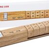 おしゃれでインテリアにも Fargo 電源タップ 木目調 延長コード 雷サージ USB 急速充電