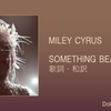 【歌詞・和訳】Miley Cyrus / Something Beautiful / マイリー・サイラス / サムシング・ビューティフル / アルバムタイトルトラック